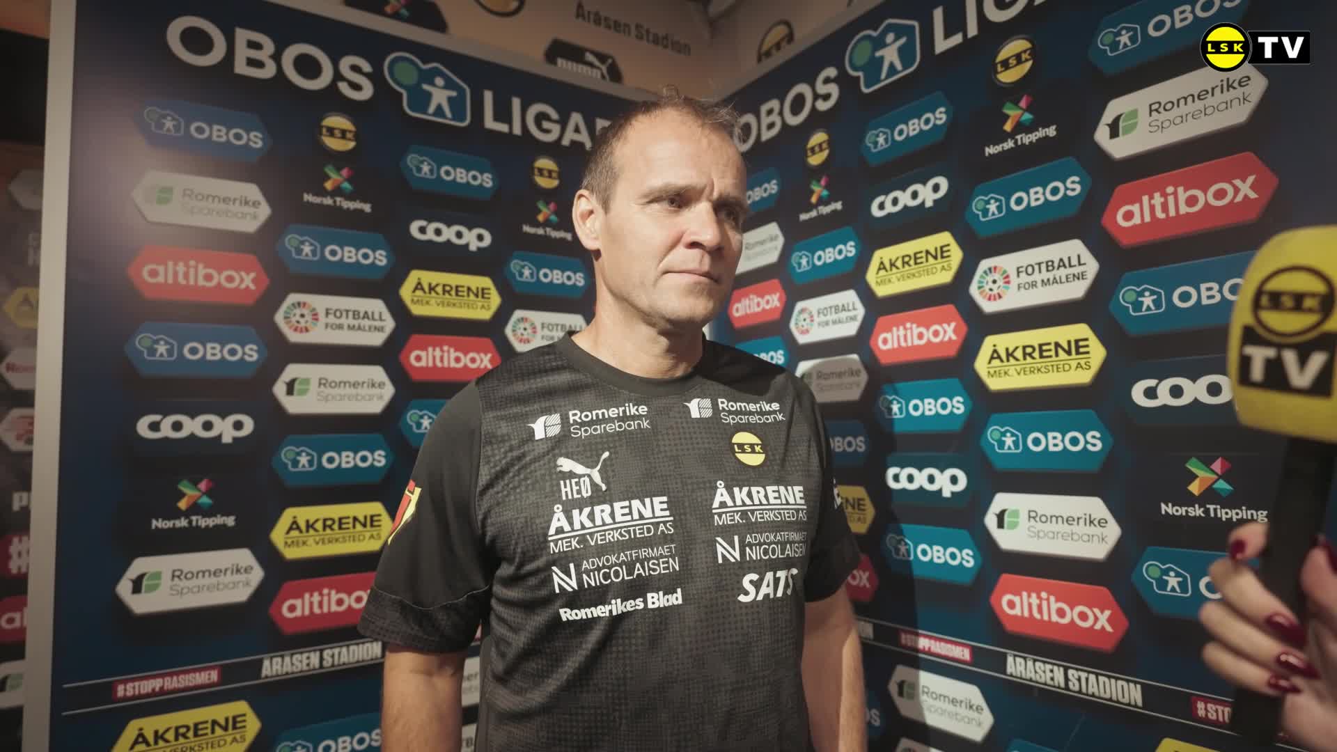 Intervju med Hans Erik Ødegård etter LSK - Mjøndalen